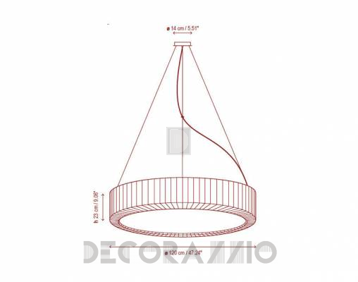 Светильник  потолочный подвесной Bover URBAN 03 SUSPENSIÓN - URBAN 03 SUSPENSIÓN