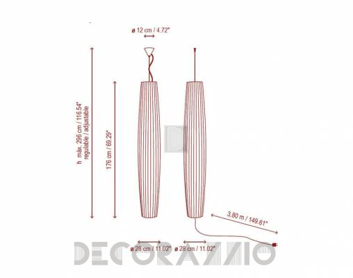 Светильник  потолочный подвесной Bover MAXI -S - MAXI -S