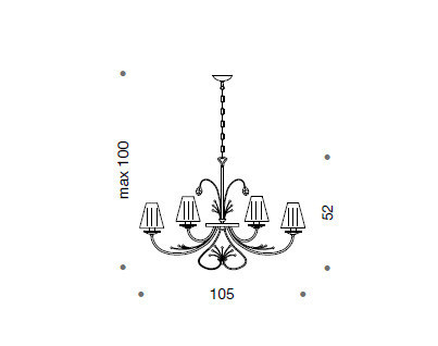 Светильник  потолочный подвесной Idl 392-4sl - 392-4sl