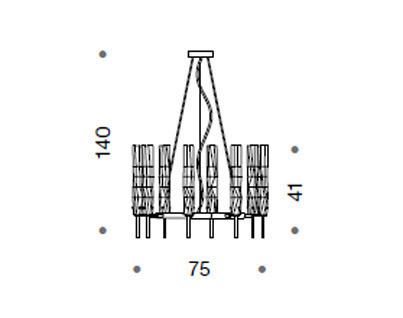 Светильник  потолочный подвесной Idl 497-8 - 497-8