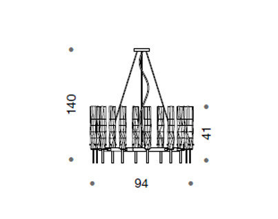 Светильник  потолочный подвесной Idl 497-12 - 497-12