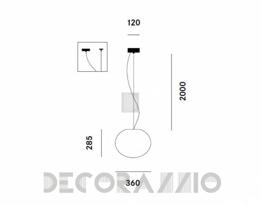 Светильник  потолочный подвесной Prandina ZERODIECI S5 - ZERODIECI S5