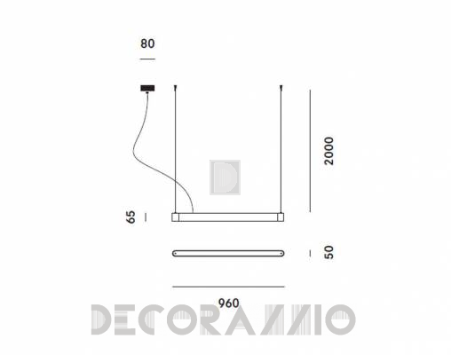 Светильник  потолочный подвесной Prandina TECA ECO S3 - TECA ECO S3