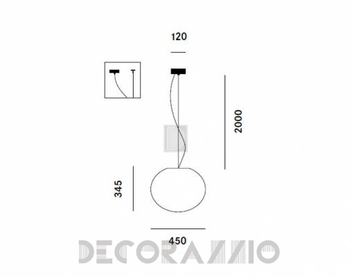 Светильник  потолочный подвесной Prandina ZERODIECI S7 - ZERODIECI S7