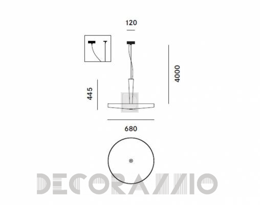 Светильник  потолочный подвесной Prandina EQUILIBRE ECO S33 - EQUILIBRE ECO S33