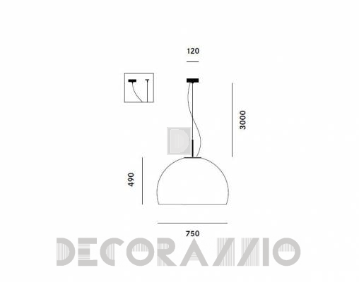 Светильник  потолочный подвесной Prandina BILUNA ECO S9 - BILUNA ECO S9