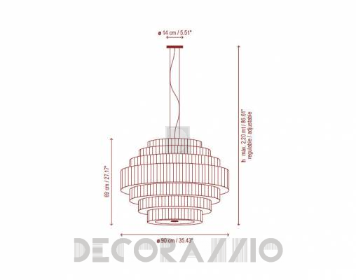 Светильник  потолочный подвесной Bover MOS 02 - MOS 02