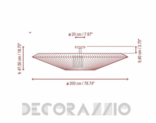 Светильник  потолочный накладной Bover SIAM 02 - SIAM 02