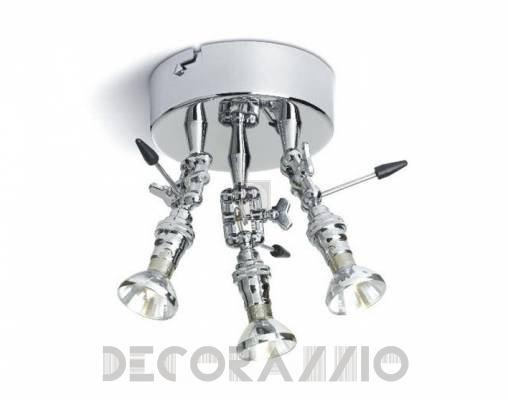 Светильник  потолочный накладной Disegno Luce BAIONETTA C+W BASETTA 3 LIGHTS B15D 20W 12V - BAIONETTA C+W BASETTA 3 LIGHTS B15D 20W 12V