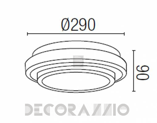 Светильник  потолочный накладной Faro 63307 - 63307