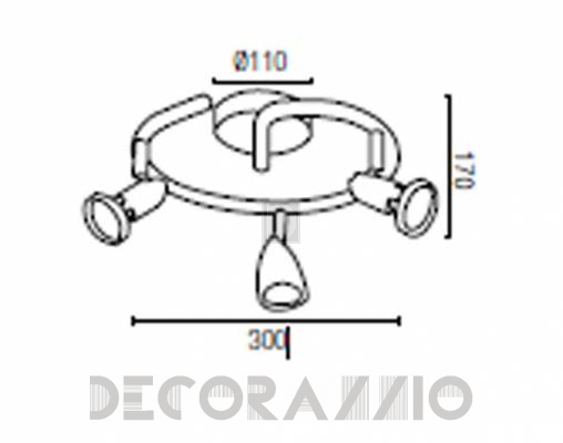 Светильник  потолочный накладной Faro 40395 - 40395