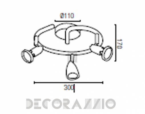 Светильник  потолочный накладной Faro 40395 - 40395