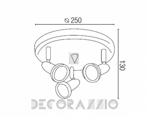 Светильник  потолочный накладной Faro 40397 - 40397