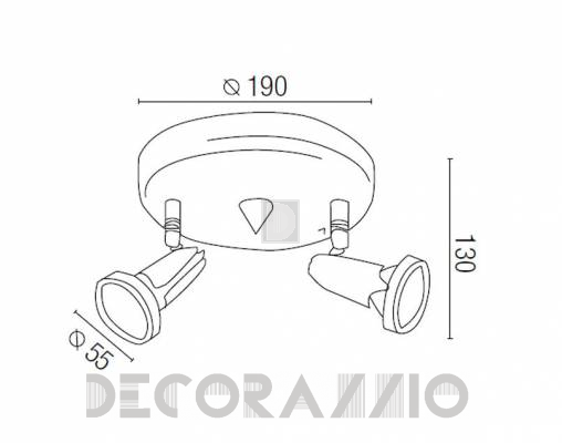 Светильник  потолочный накладной Faro 40396 - 40396