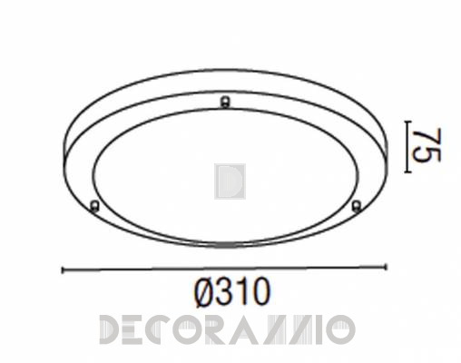 Светильник  потолочный накладной Faro 63401 - 63401