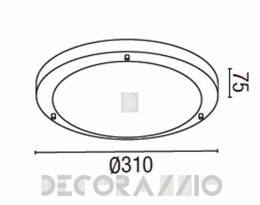 Светильник  потолочный накладной Faro 63401 - 63401