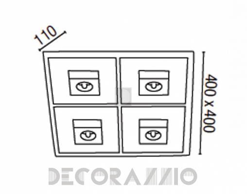 Светильник  потолочный накладной Faro 67001 - 67001