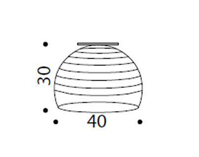 Светильник  потолочный накладной Idl 480-40PF - 480-40PF