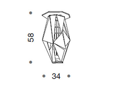 Светильник  потолочный накладной Idl 476-4PF Ne - 476-4PF Ne