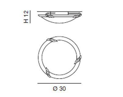 Светильник  потолочный накладной Idl 264-30PF - 264-30PF