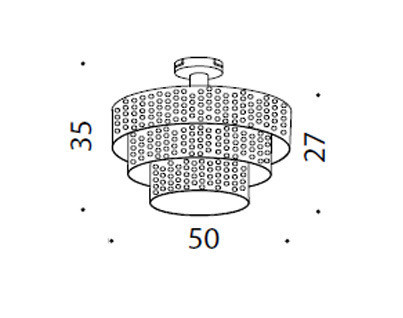 Светильник  потолочный накладной Idl 486-8PF - 486-8PF