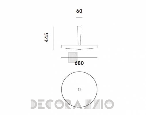 Светильник  потолочный подвесной Prandina EQUILIBRE ECO C33 - EQUILIBRE ECO C33