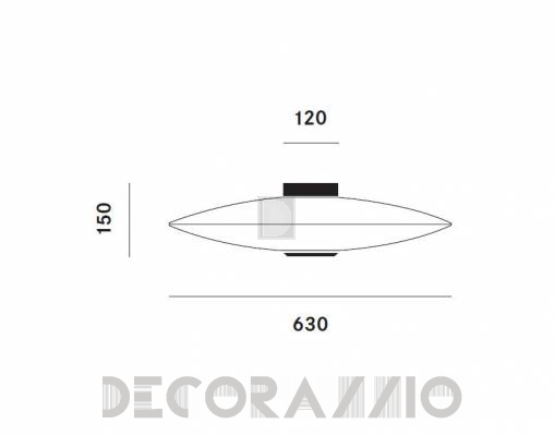 Светильник  потолочный накладной Prandina EXTRA C3 - EXTRA C3