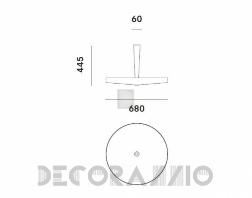 Светильник  потолочный накладной Prandina EQUILIBRE HALO C3 - EQUILIBRE HALO C3