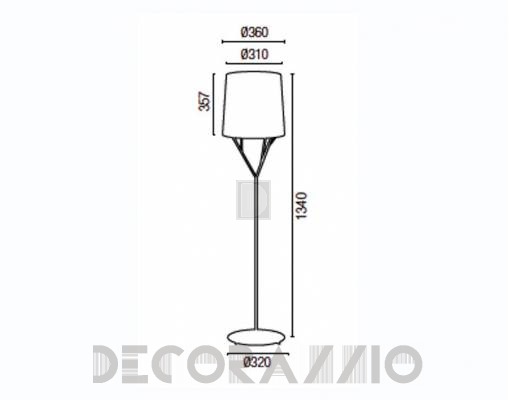 Светильник  напольный (Торшер) Faro 29868 - 29868