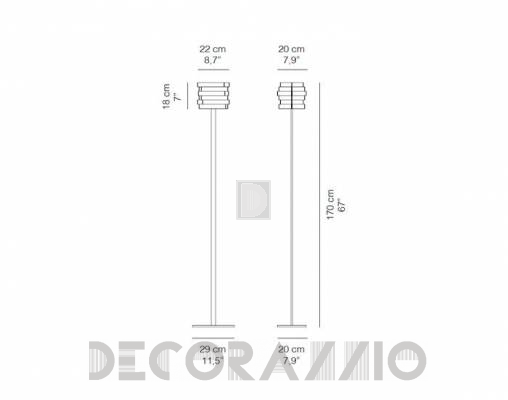 Светильник  напольный (Торшер) Karboxx 12TR010W - 12TR010W