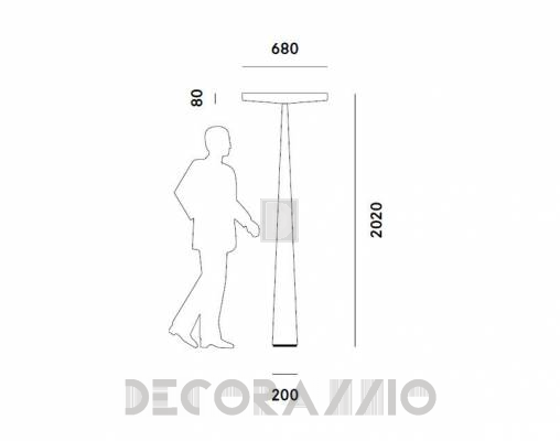 Светильник  напольный (Торшер) Prandina EQUILIBRE - EQUILIBRE ECO F33 (polyethylene)