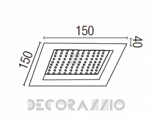 Светильник  потолочный врезной Faro 46023 - 46023