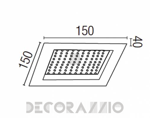 Светильник  потолочный врезной Faro 46024 - 46024