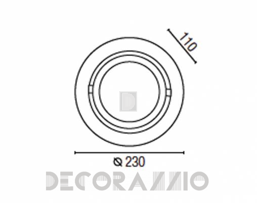 Светильник  потолочный врезной (Светильник точечный) Faro 43003A - 43003A