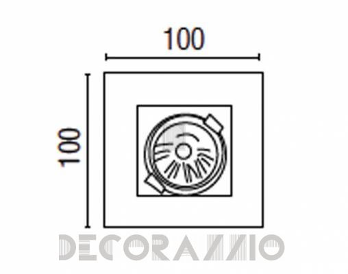 Светильник  потолочный врезной (Светильник точечный) Faro 40160 - 40160