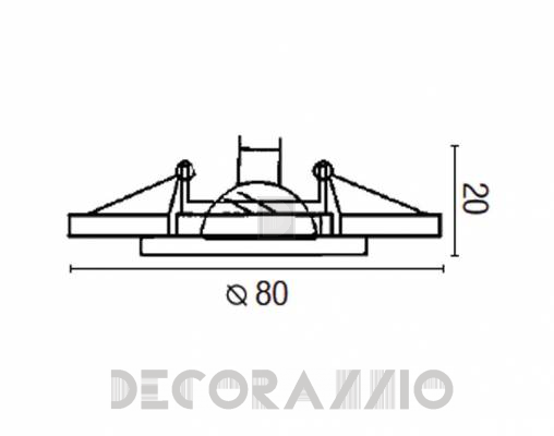 Светильник  потолочный врезной Faro 43050 - 43050