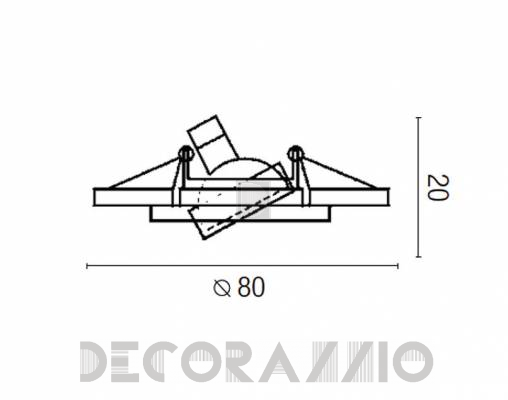 Светильник  потолочный врезной Faro 43057 - 43057