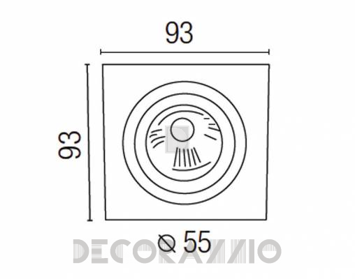 Светильник  потолочный врезной Faro 43383 - 43383