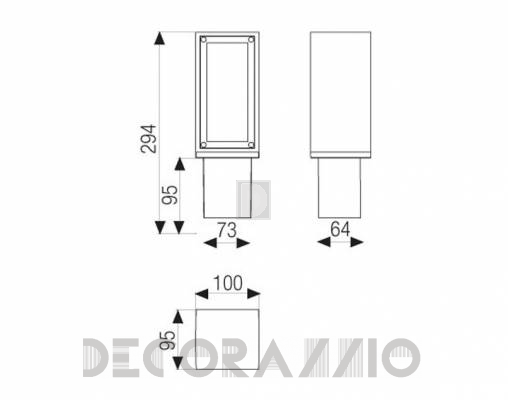 Светильник уличный настенный накладной (Бра) Boluce 7022.95X - 7022.95X