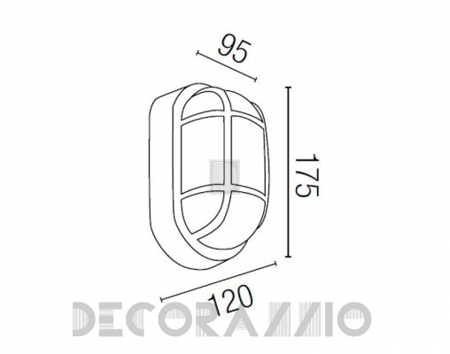 Светильник уличный настенный накладной Faro 71001 - 71001