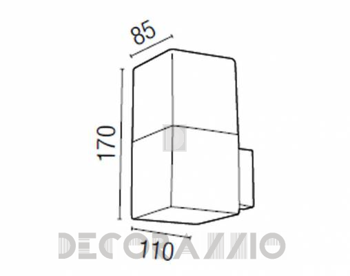 Светильник уличный настенный накладной Faro 73260 - 73260