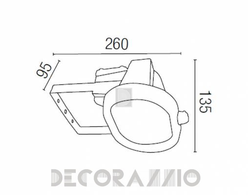 Светильник уличный настенный накладной Faro 70090 - 70090