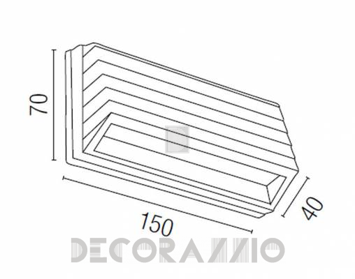 Светильник уличный настенный накладной Faro 70512 - 70512