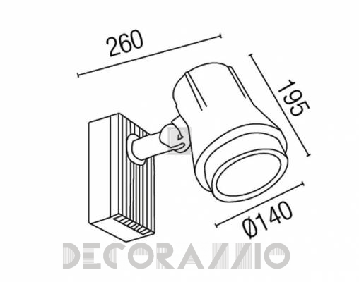 Светильник уличный настенный накладной Faro 71391 - 71391