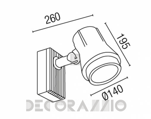 Светильник уличный настенный накладной Faro 71391 - 71391