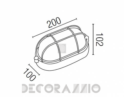 Светильник уличный настенный накладной Faro 72010 - 72010