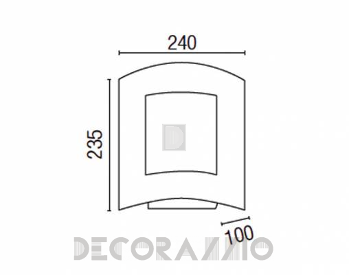 Светильник уличный настенный накладной Faro 72239 - 72239