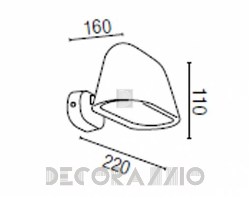 Светильник уличный настенный накладной Faro 75099 - 75099