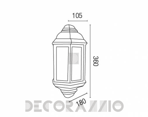 Светильник уличный настенный накладной Faro 73315 - 73315