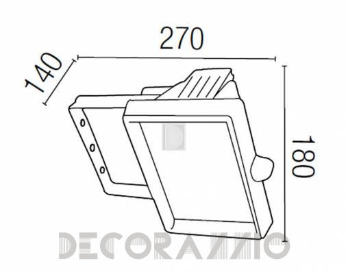 Светильник уличный настенный накладной Faro 70041N - 70041N